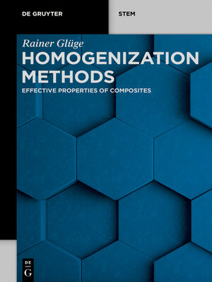 cover image of Homogenization Methods